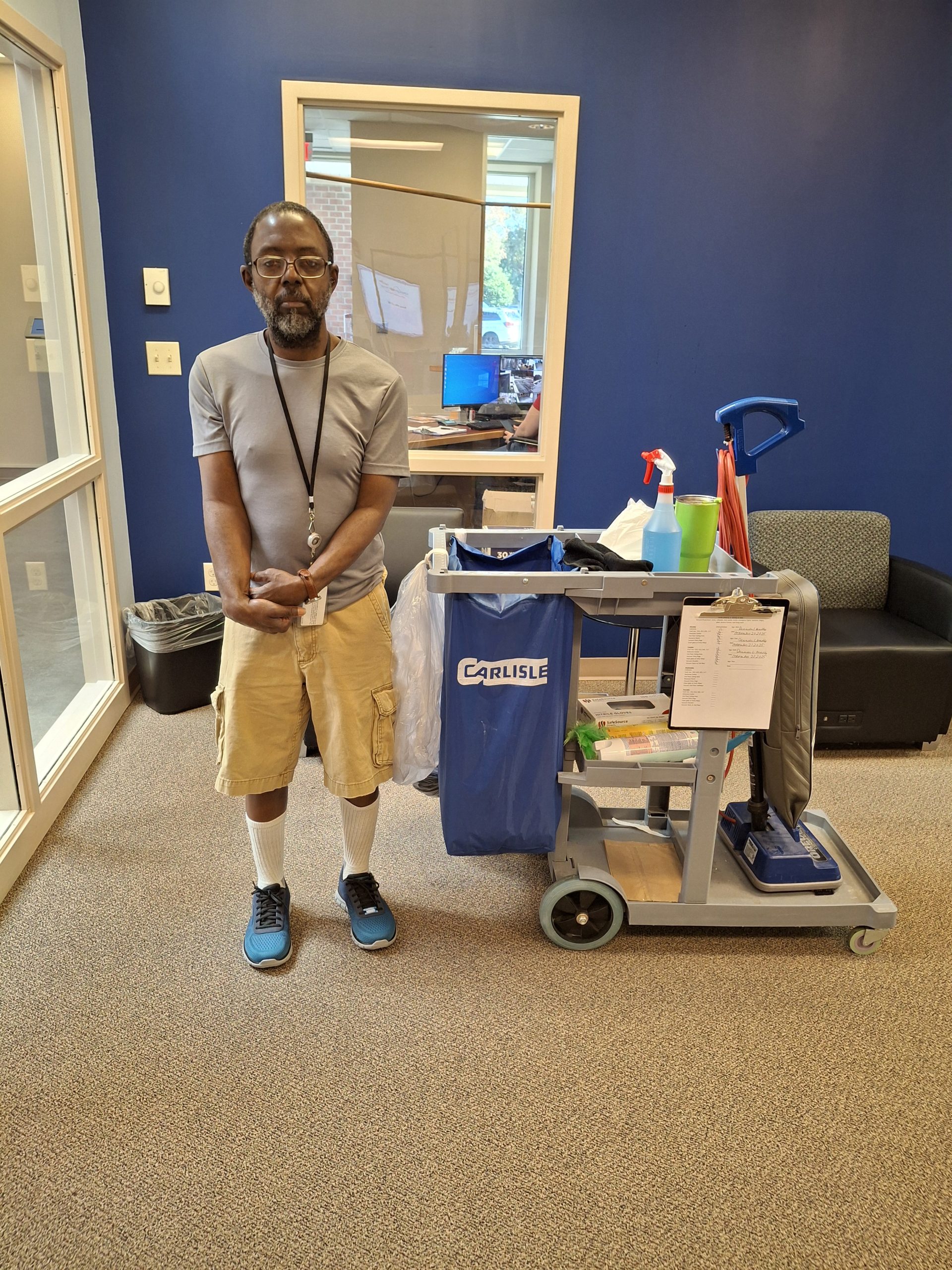 Shore Transit Employee Deandre, work thier custodial department.