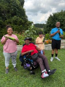 Checking out the community garden at the Maryland Food Bank, looks great!